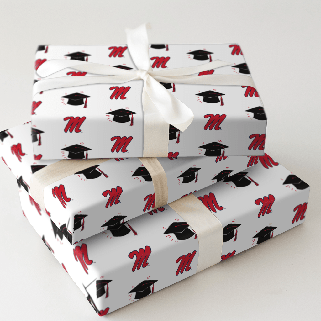 Hats off to the Ole Miss Grad - Wrapping Paper - Aspen & Arlo