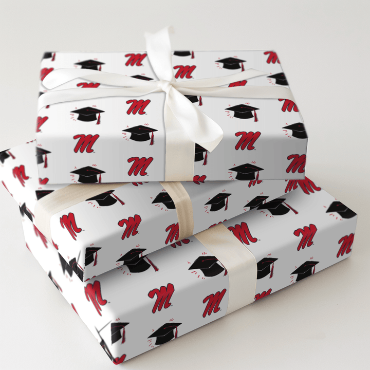 Hats off to the Ole Miss Grad - Wrapping Paper - Aspen & Arlo