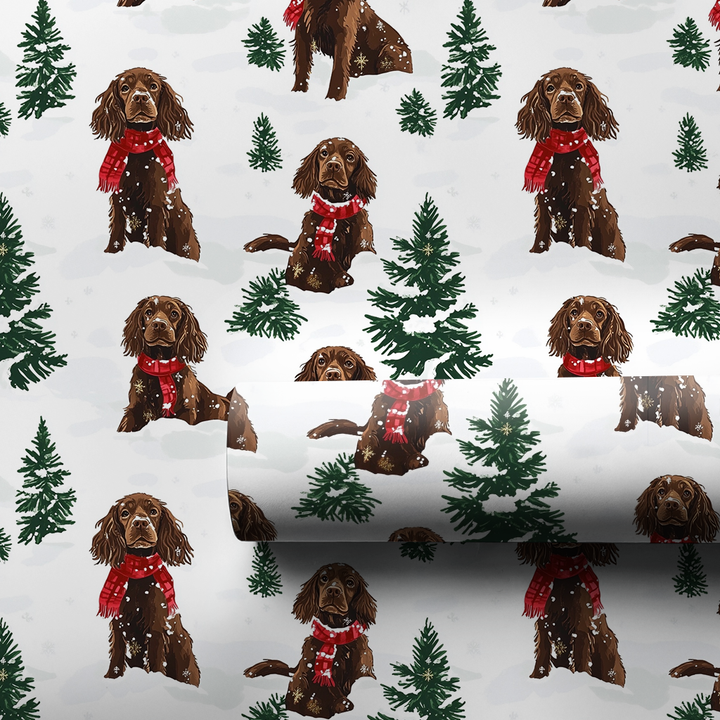 Snow Day for Boykin Spaniel - 1 Roll