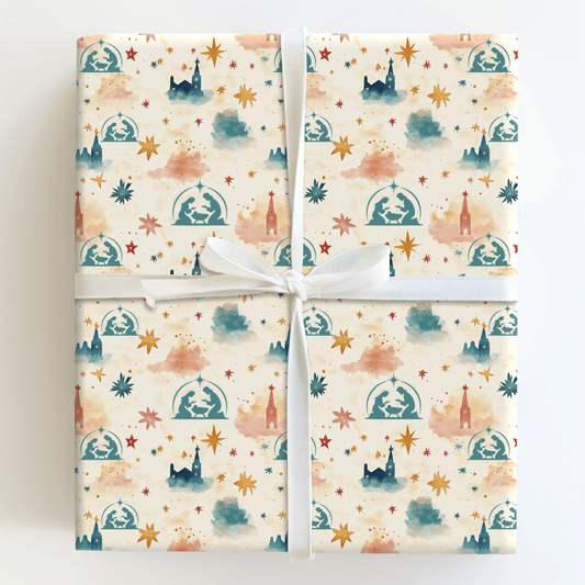 Follow The Star - Wrapping Paper - Aspen & Arlo