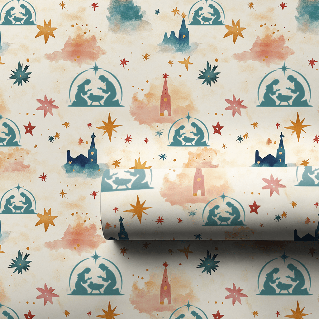 Follow The Star - Wrapping Paper - Aspen & Arlo