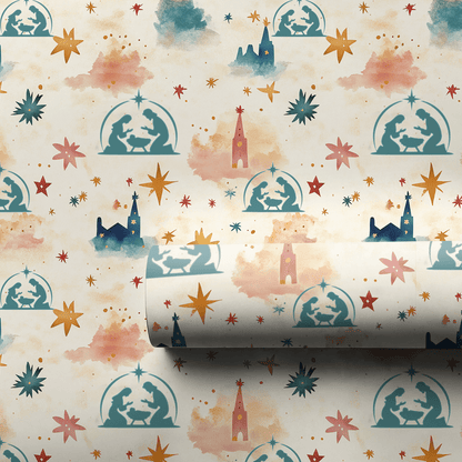 Follow The Star - Wrapping Paper - Aspen & Arlo