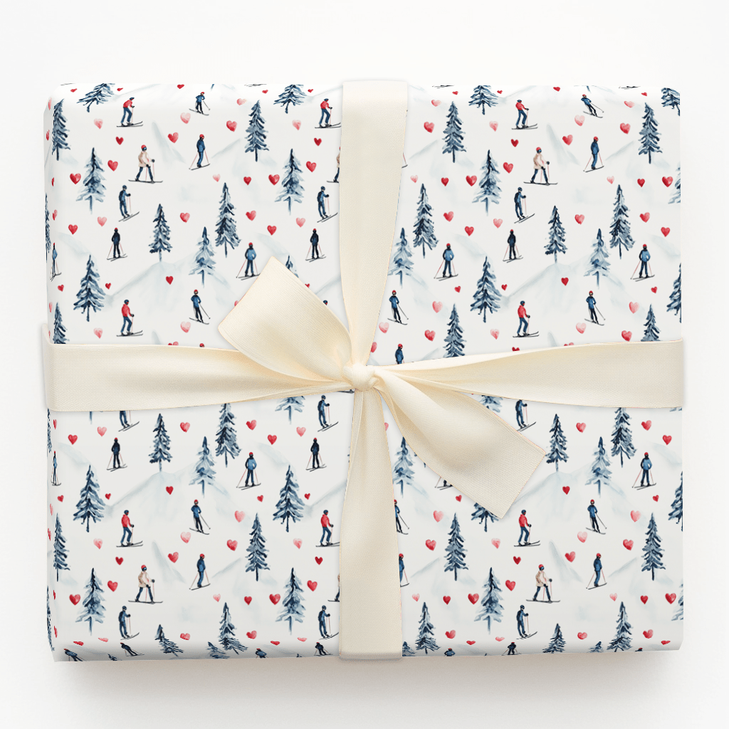 Slopeside Romance - Wrapping Paper - Aspen & Arlo