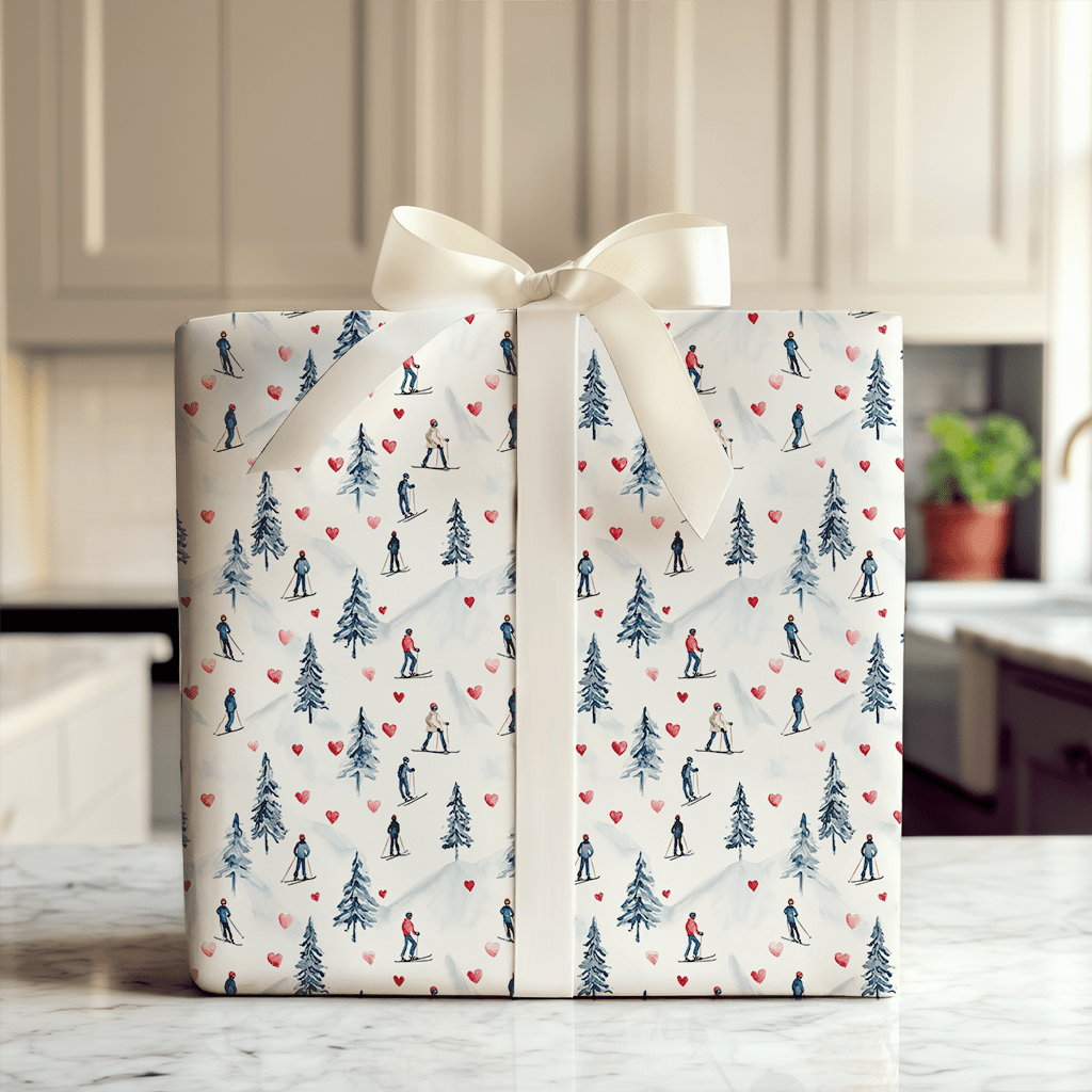 Slopeside Romance - Wrapping Paper - Aspen & Arlo