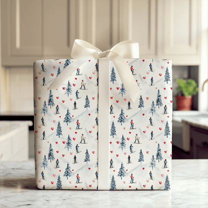 Slopeside Romance - Wrapping Paper - Aspen & Arlo