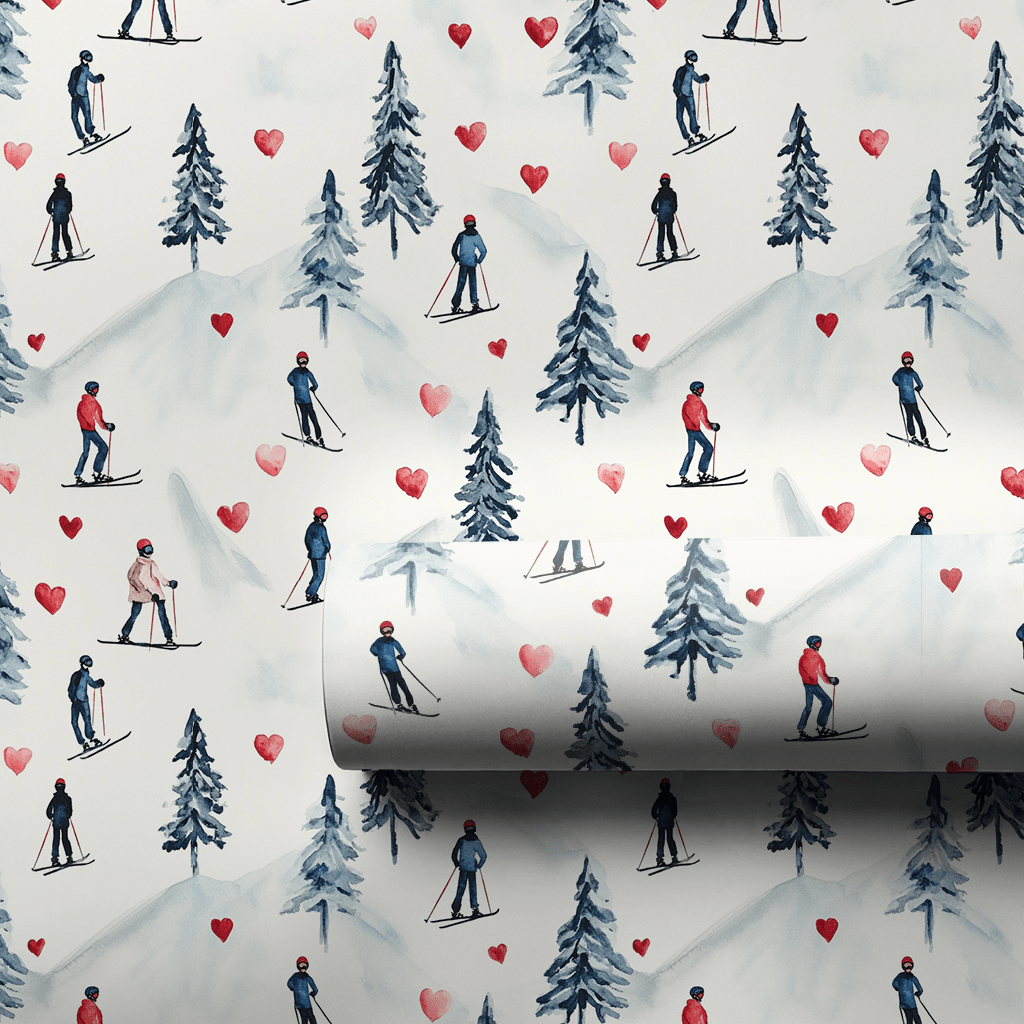 Slopeside Romance - Wrapping Paper - Aspen & Arlo