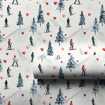 Slopeside Romance - Wrapping Paper - Aspen & Arlo