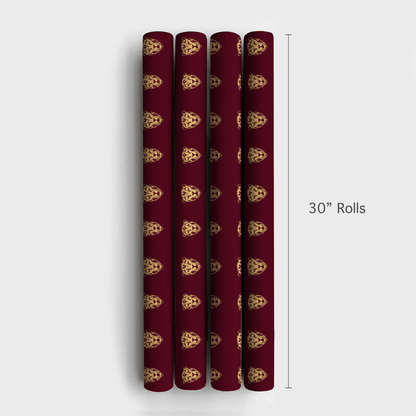Deep Red - Wrapping Paper - Aspen & Arlo