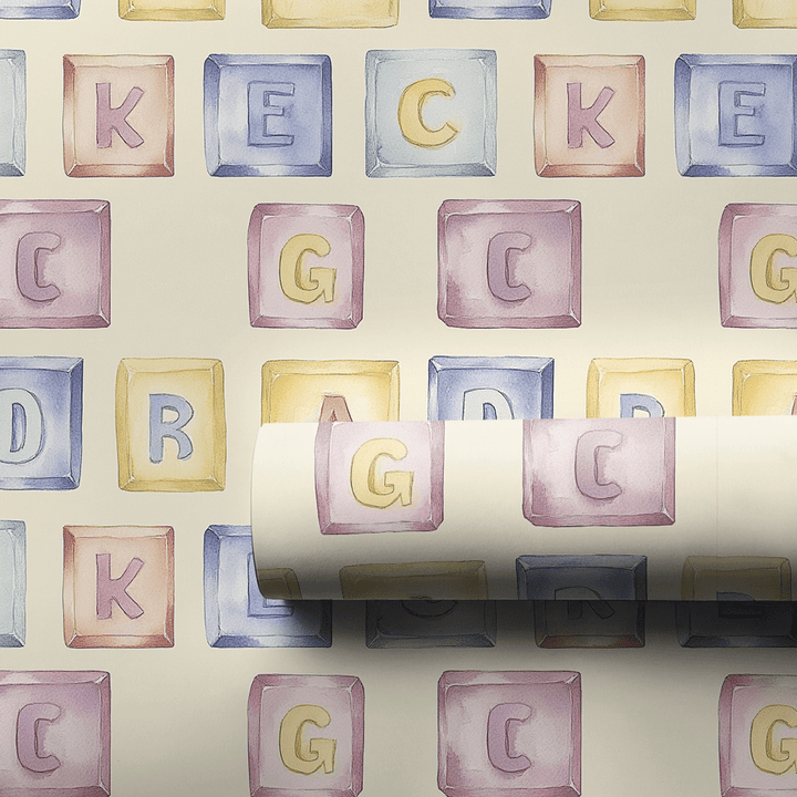Tiny Tots Big Blocks - Wrapping Paper - Aspen & Arlo