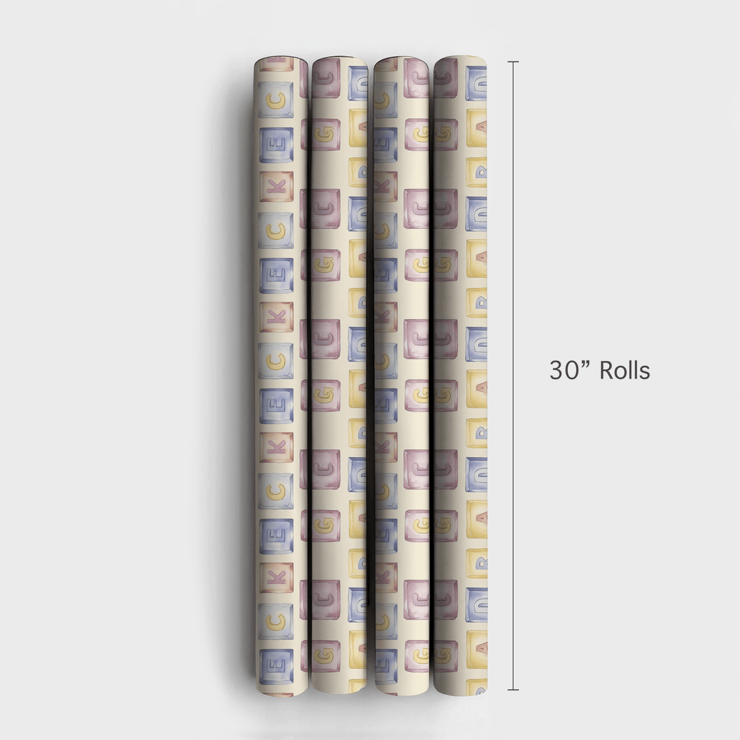 Tiny Tots Big Blocks - Wrapping Paper - Aspen & Arlo