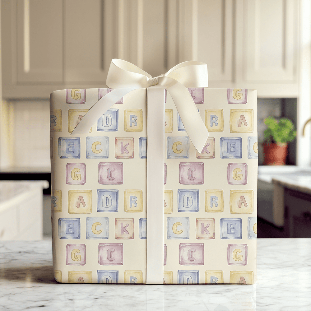 Tiny Tots Big Blocks - Wrapping Paper - Aspen & Arlo