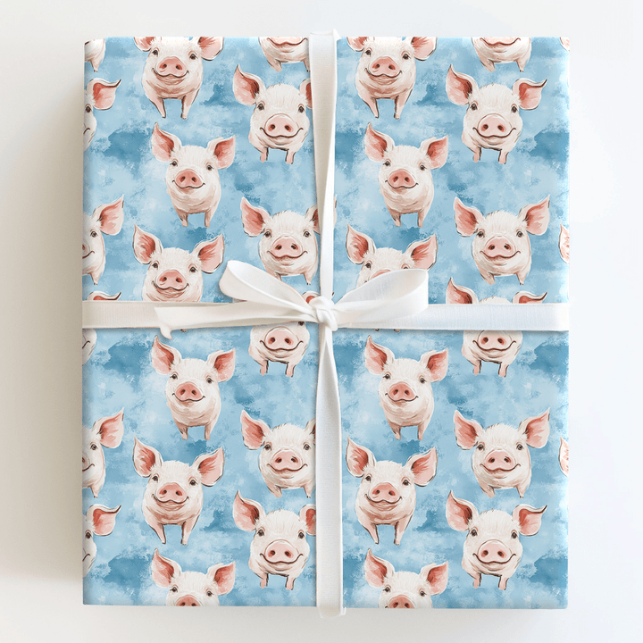 Pig Sky - Wrapping Paper - Aspen & Arlo