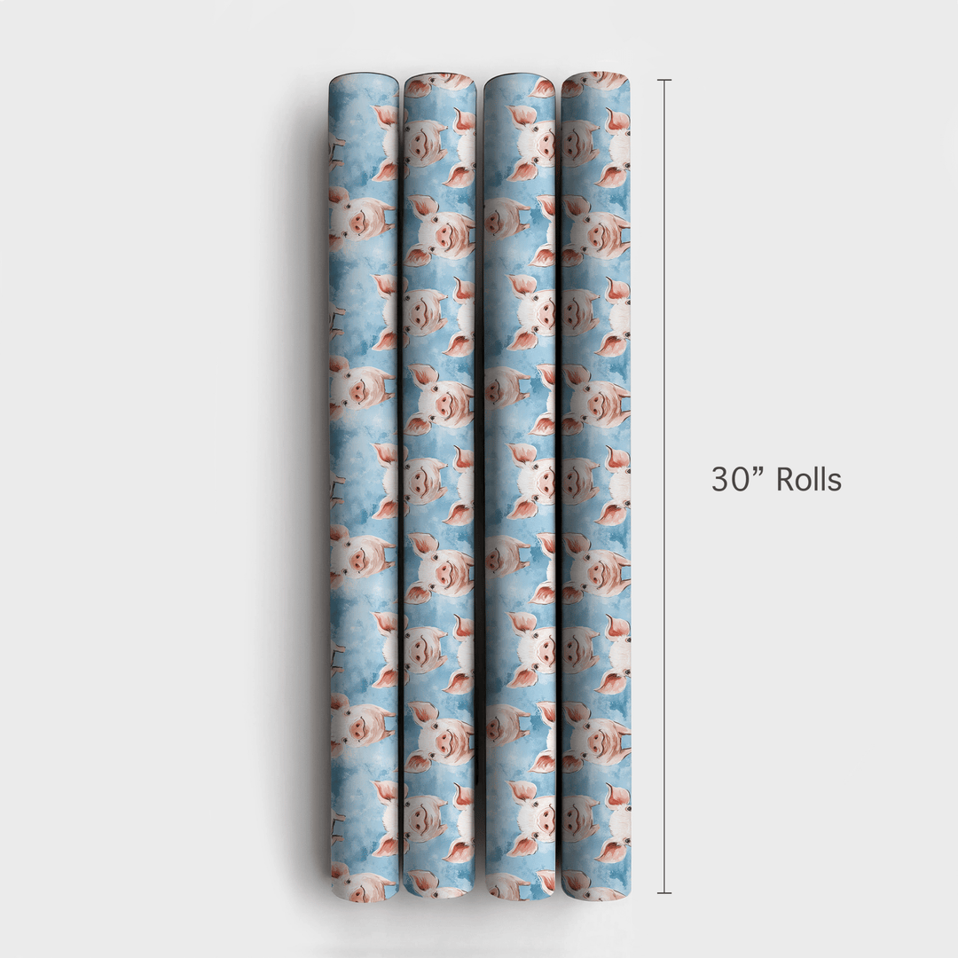 Pig Sky - Wrapping Paper - Aspen & Arlo