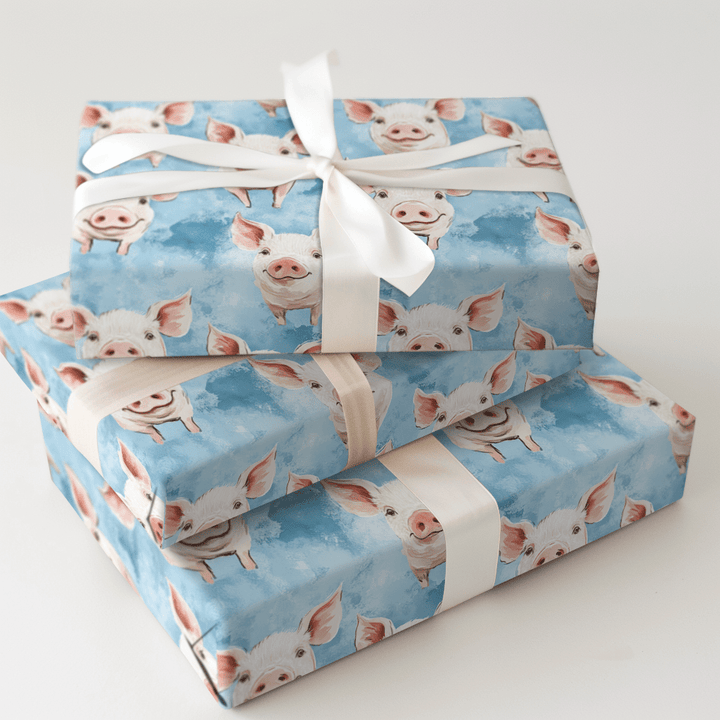 Pig Sky - Wrapping Paper - Aspen & Arlo