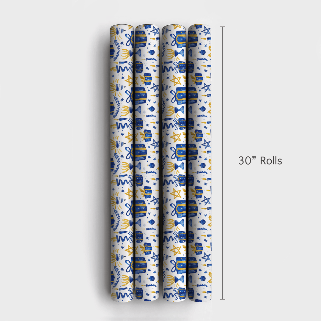 Hanukkah Festives - Wrapping Paper - Aspen & Arlo