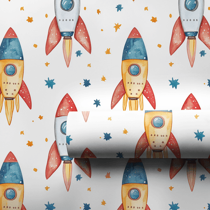 Mission Birthday Fun - Wrapping Paper - Aspen & Arlo