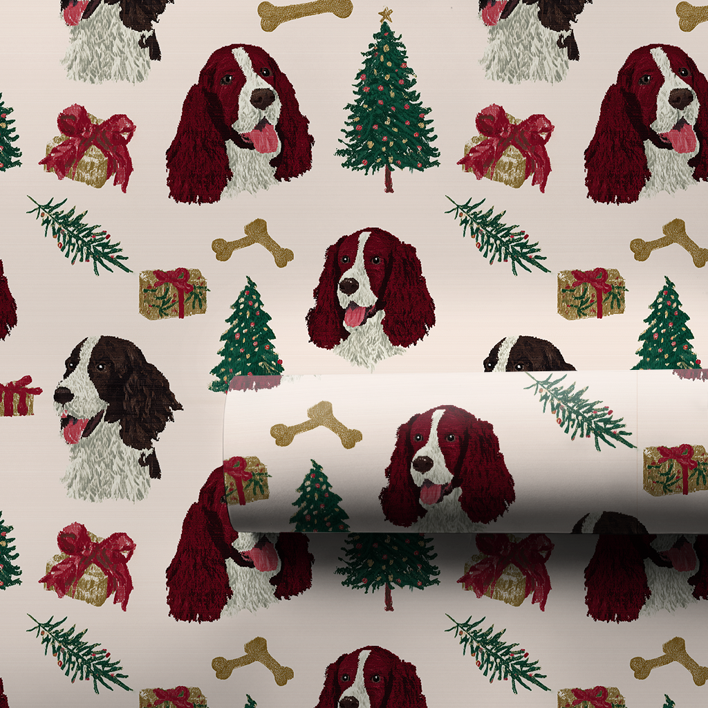 Vintage Spaniel Christmas