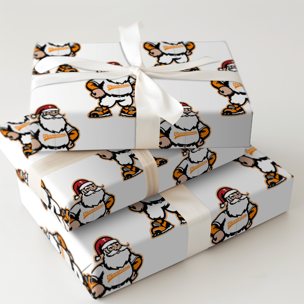 Big Orange Dugout Cheer - Wrapping Paper - Aspen & Arlo