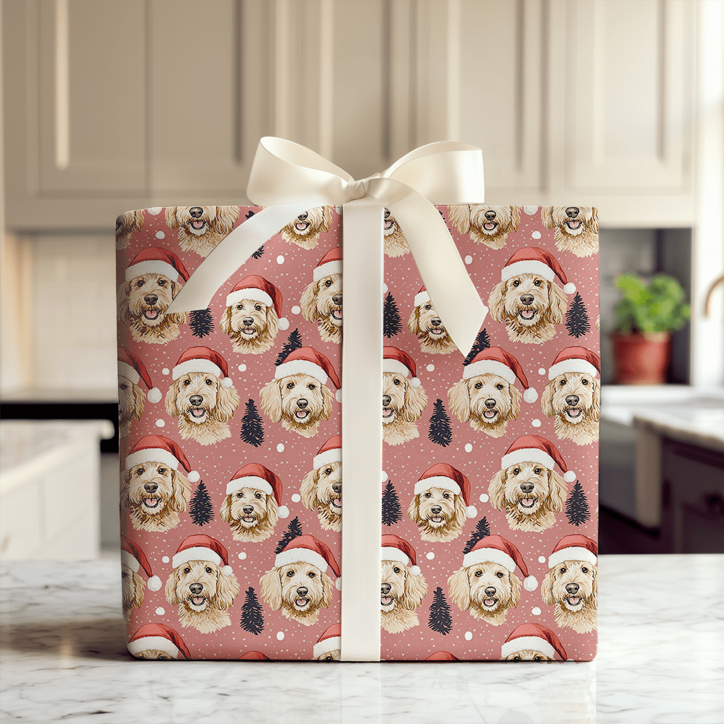 Berry Blush Doodle - Wrapping Paper - Aspen & Arlo