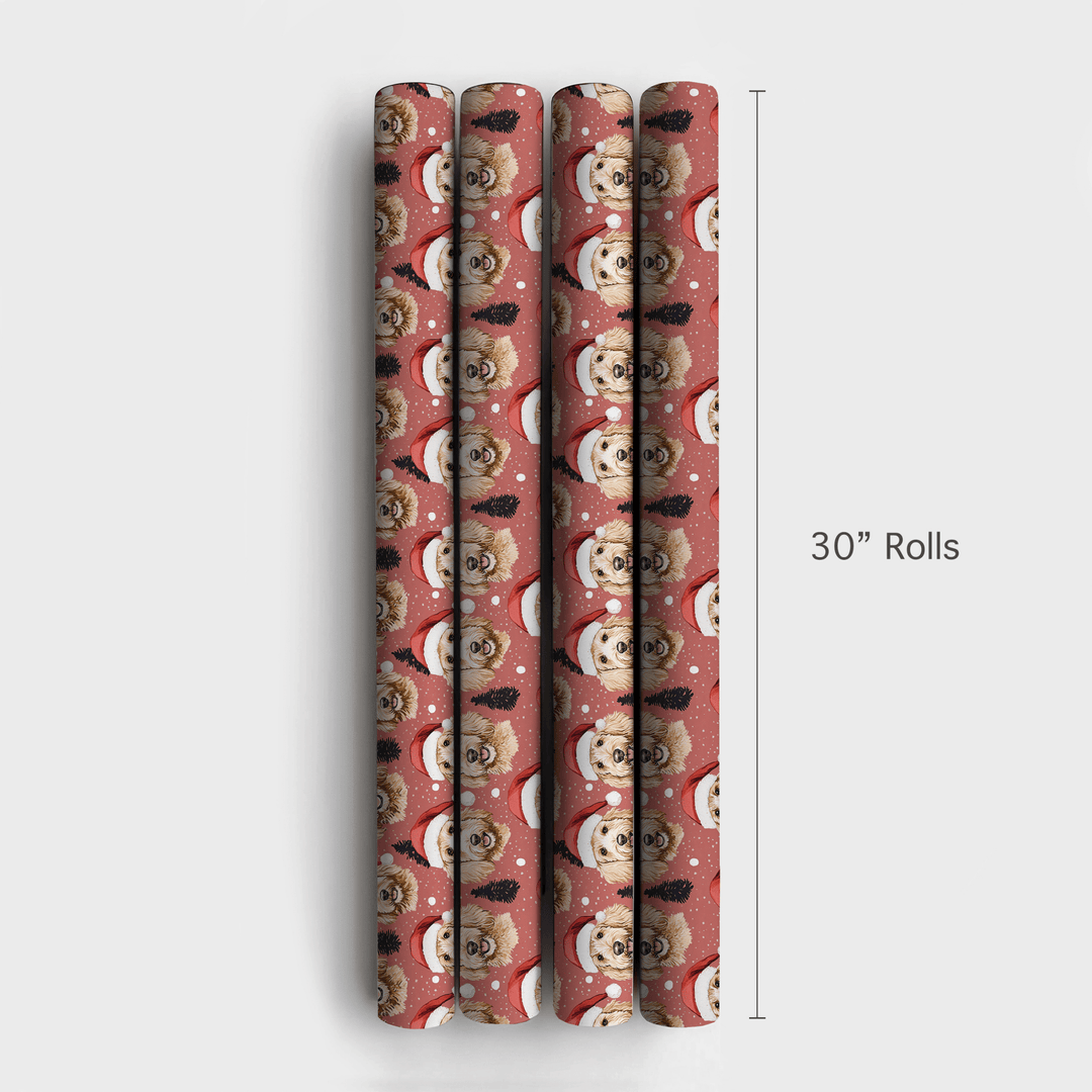Berry Blush Doodle - Wrapping Paper - Aspen & Arlo