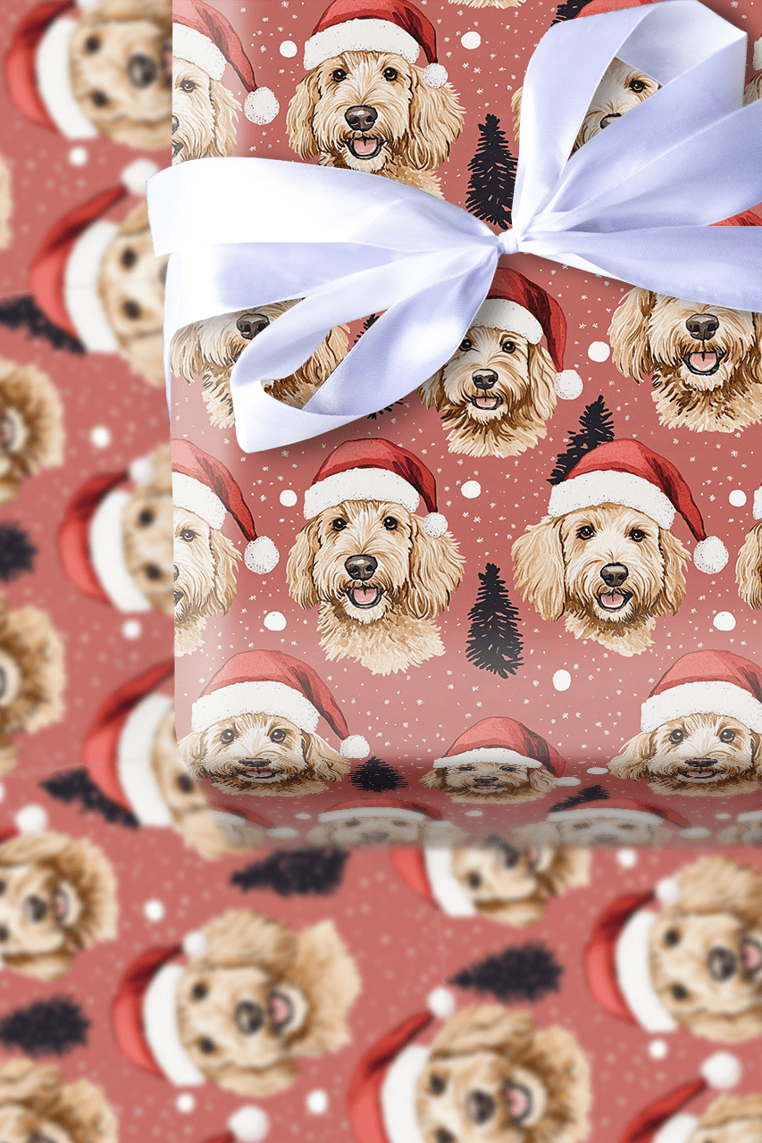 Berry Blush Doodle - Wrapping Paper - Aspen & Arlo