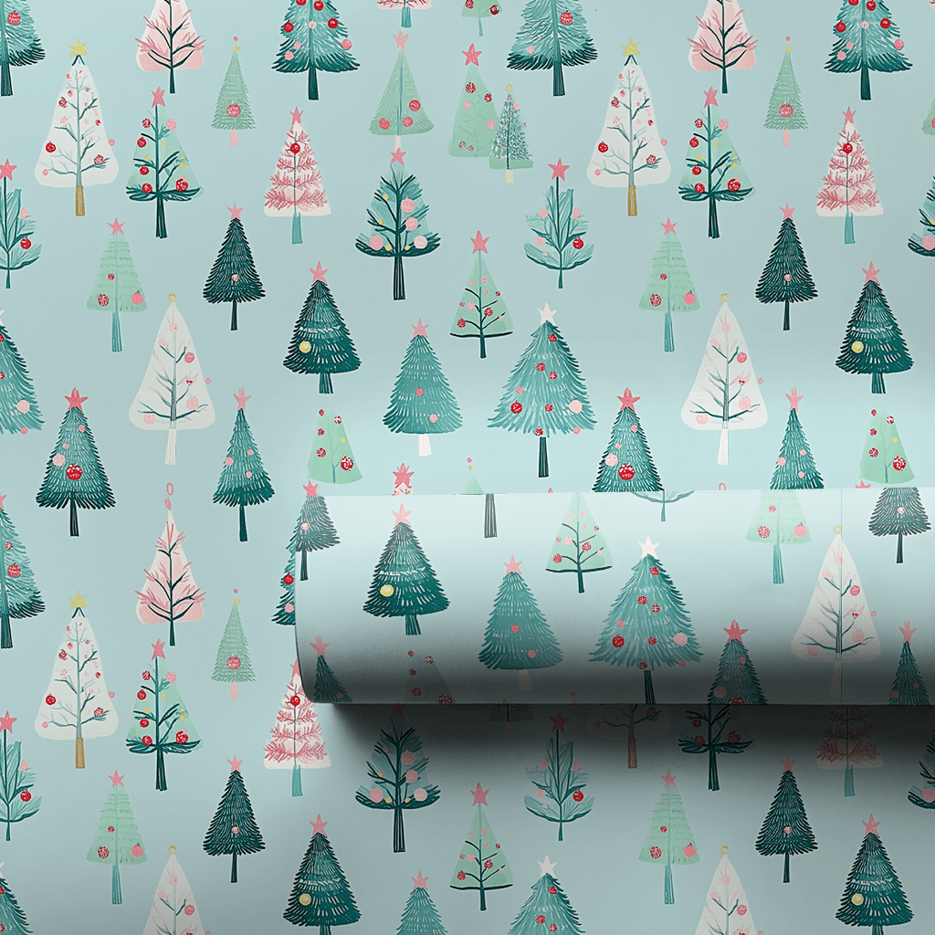 Twinkle Treescape - Wrapping Paper - Aspen & Arlo