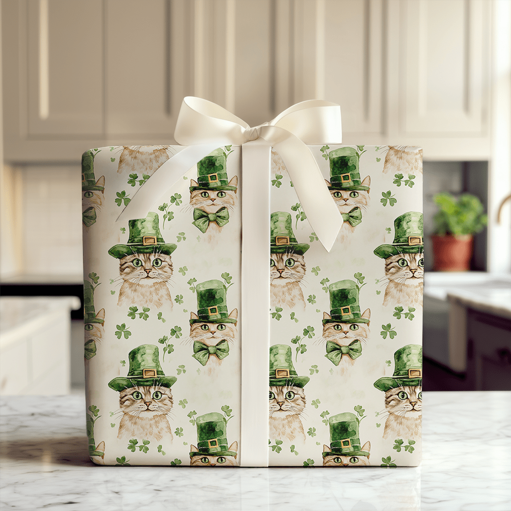 Leprechaun Domestic Shorthair - Wrapping Paper - Aspen & Arlo