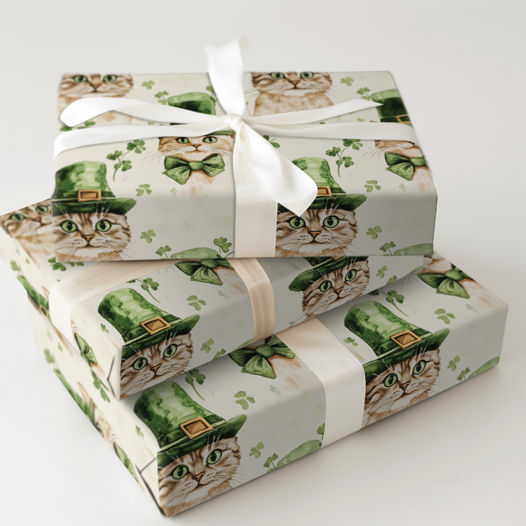 Leprechaun Domestic Shorthair - Wrapping Paper - Aspen & Arlo