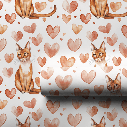 Abyssinian Valentine - Wrapping Paper - Aspen & Arlo