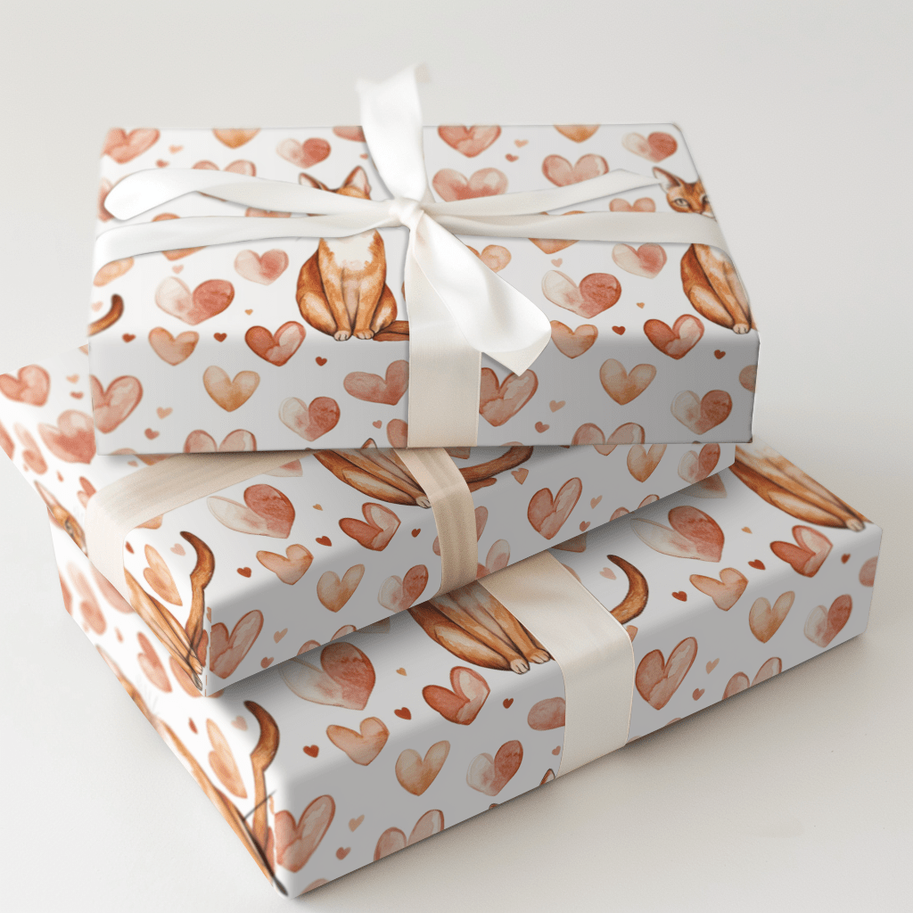 Abyssinian Valentine - Wrapping Paper - Aspen & Arlo