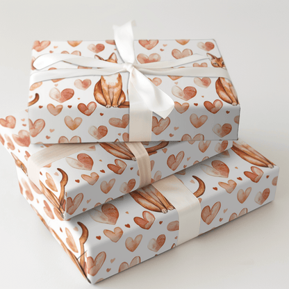 Abyssinian Valentine - Wrapping Paper - Aspen & Arlo