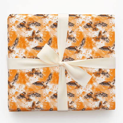 Flight Orange - Wrapping Paper - Aspen & Arlo
