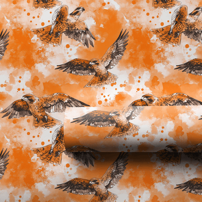 Flight Orange - Wrapping Paper - Aspen & Arlo
