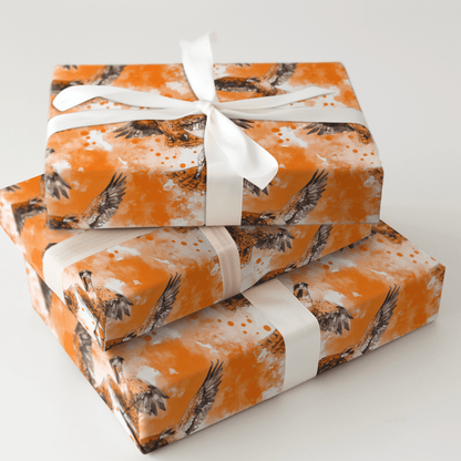 Flight Orange - Wrapping Paper - Aspen & Arlo