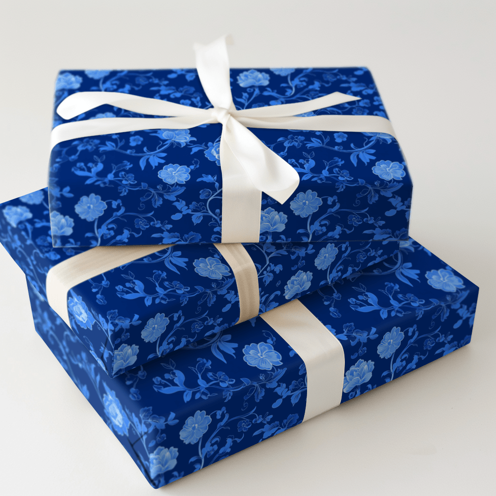 Neon Blue - Wrapping Paper - Aspen &amp; Arlo