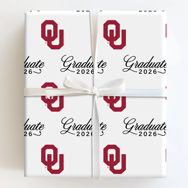 OU Graduate 2026 - Wrapping Paper - Aspen & Arlo