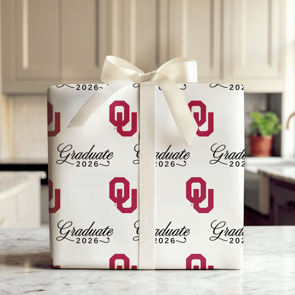 OU Graduate 2026 - Wrapping Paper - Aspen & Arlo