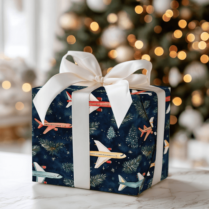 Racing Santa - Wrapping Paper - Aspen & Arlo