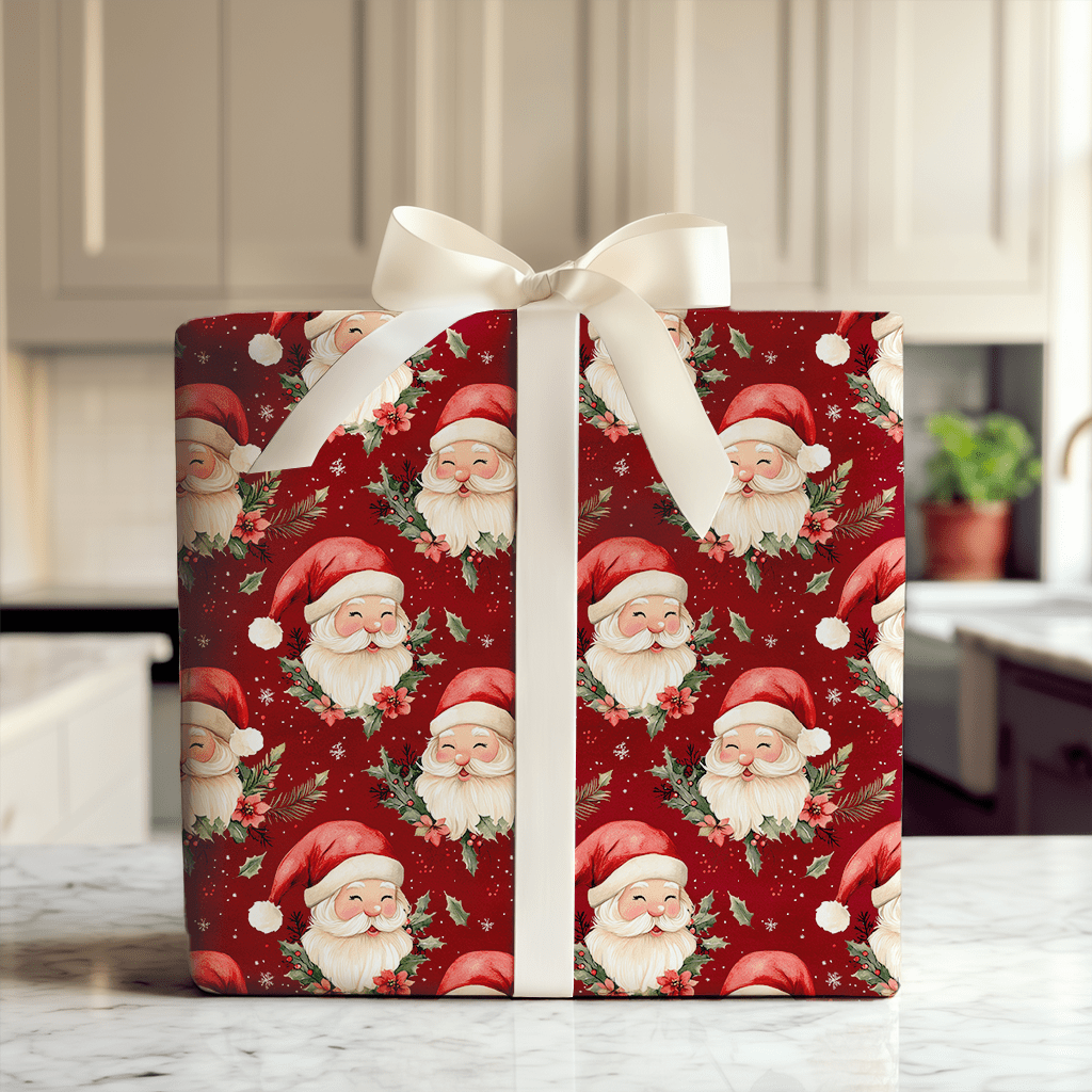 Claus Before Time - Wrapping Paper - Aspen & Arlo