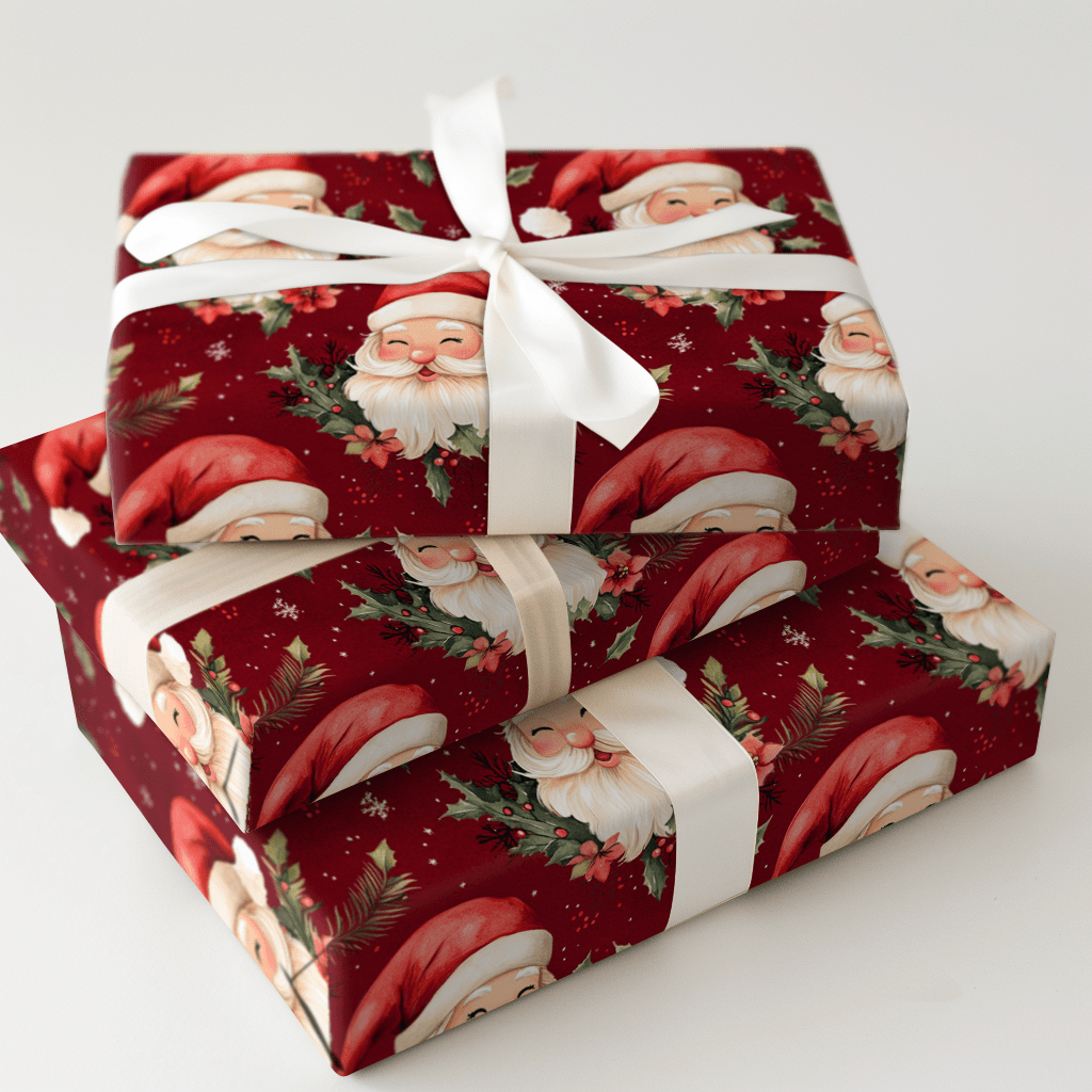Claus Before Time - Wrapping Paper - Aspen & Arlo