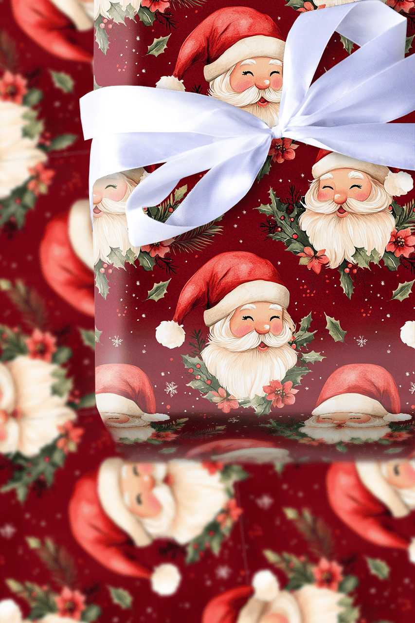 Claus Before Time - Wrapping Paper - Aspen & Arlo