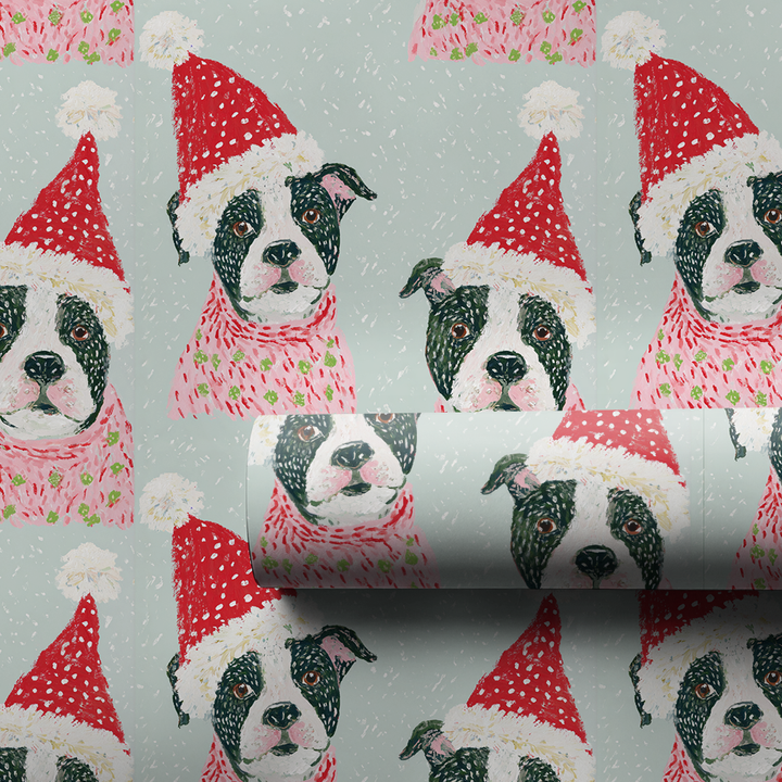 Santa the Pitbull