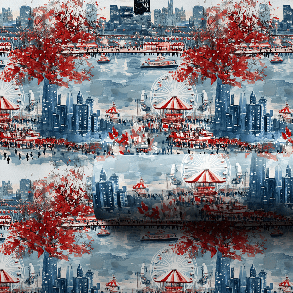 Snowflakes At Navy Pier - Wrapping Paper - Aspen & Arlo
