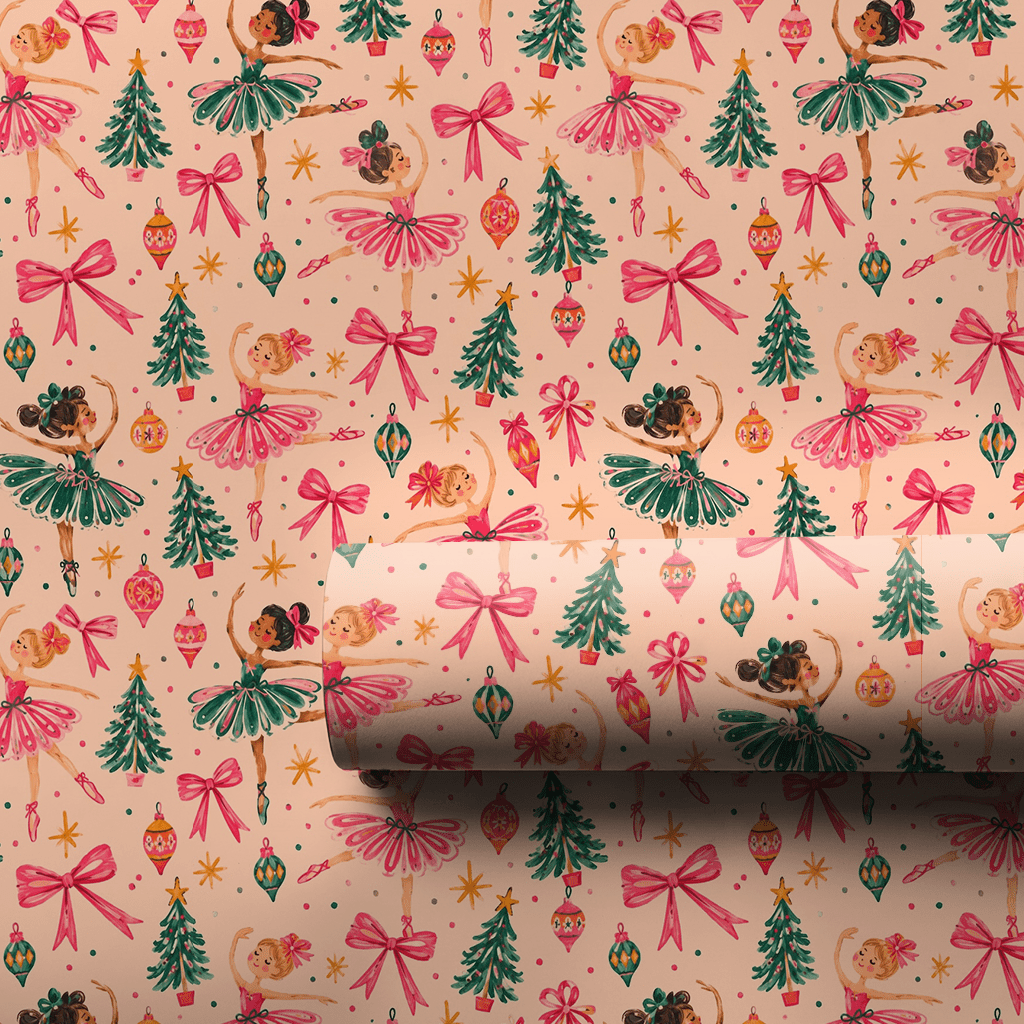 Sugar Plum Ballerinas - Wrapping Paper - Aspen & Arlo
