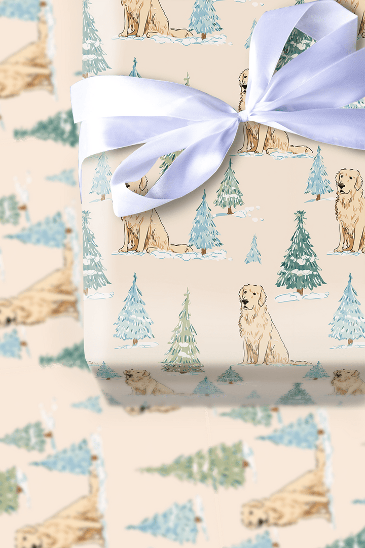 Retriever’s Christmas Tree - Wrapping Paper - Aspen & Arlo
