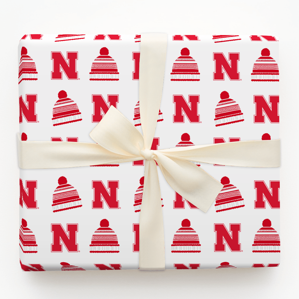 Husker Beanie - Wrapping Paper - Aspen & Arlo