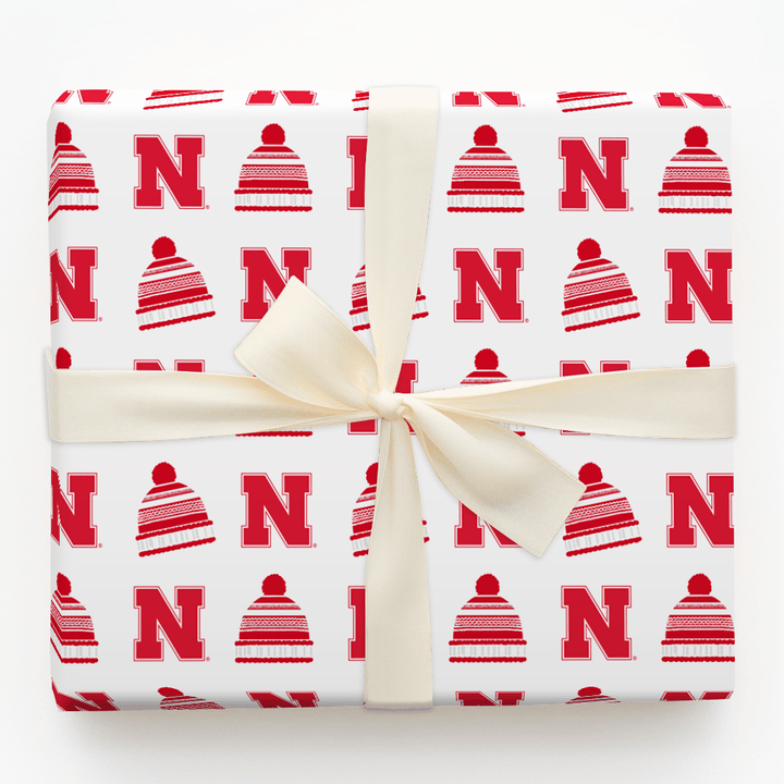 Husker Beanie - Wrapping Paper - Aspen & Arlo