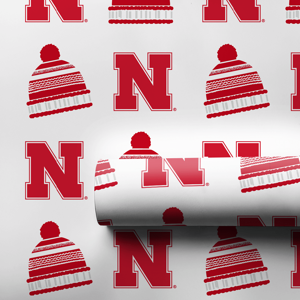 Husker Beanie - Wrapping Paper - Aspen & Arlo