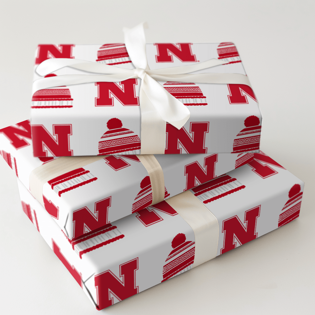 Husker Beanie - Wrapping Paper - Aspen & Arlo