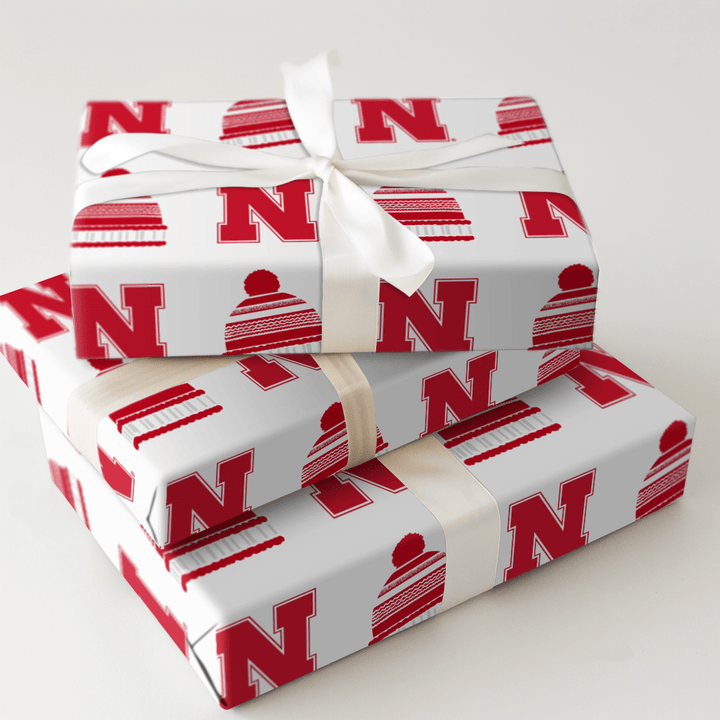 Husker Beanie - Wrapping Paper - Aspen & Arlo